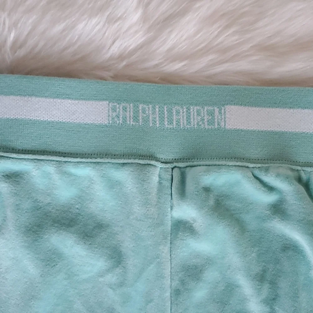 ❤ Girls Ralph Lauren super soft green velour pants